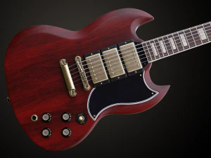 SG Custom Guitar 2 3D Model