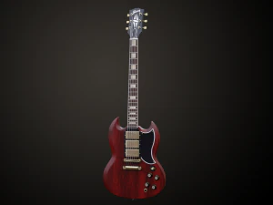 SG Custom Guitar 2 3D Model