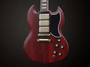 SG Custom Guitar 2 3D Model