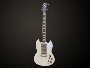 SG Custom Guitar 2 3D Model
