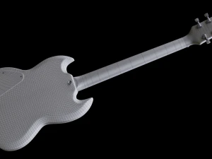 SG Custom Guitar 2 3D Model