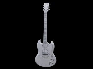 SG Custom Guitar 2 3D Model