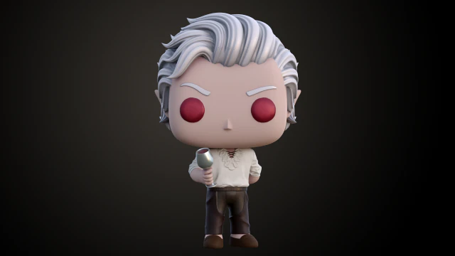 Elfo Vampiro Astarion Funko Modelo de Impressão 3D .c4d .max .obj .3ds .fbx .stl .blend 
