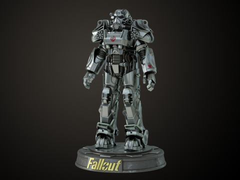 Fallout T60 Brotherhood of Steel Custom 3D 打印模型