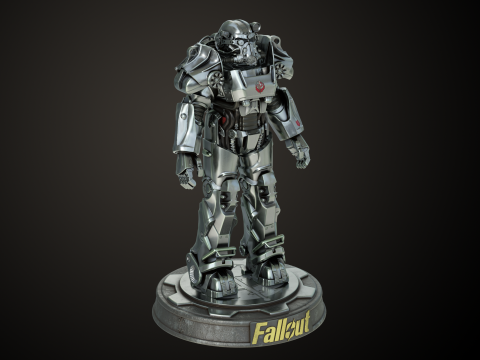 Fallout T60 Brotherhood of Steel Custom 3D-printmodel