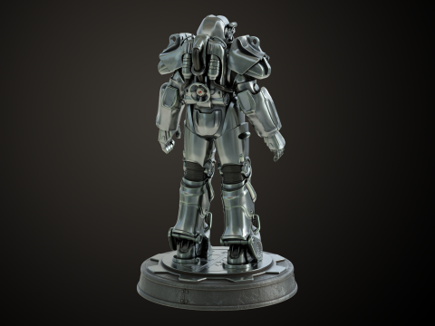 Fallout T60 Brotherhood of Steel Custom 3D-printmodel