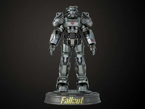 Fallout T60 Brotherhood of Steel Custom 3D-printmodel