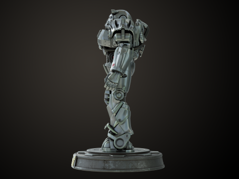 Fallout T60 Brotherhood of Steel Custom 3D-printmodel