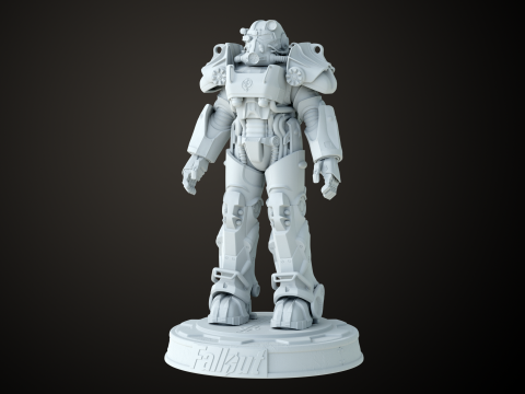 Fallout T60 Brotherhood of Steel Custom 3D-printmodel