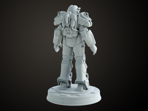 Fallout T60 Brotherhood of Steel Custom 3D-printmodel