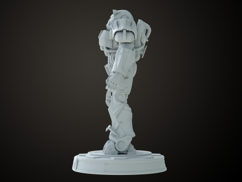 Fallout T60 Brotherhood of Steel Custom 3D-printmodel