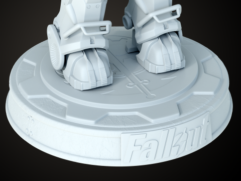 Fallout T60 Brotherhood of Steel Custom 3D-printmodel