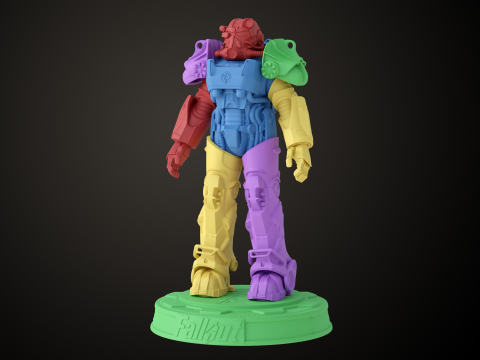 Fallout T60 Brotherhood of Steel Custom 3D-printmodel