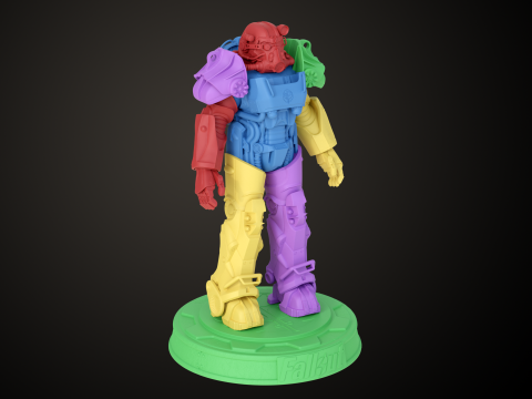 Fallout T60 Brotherhood of Steel Custom 3D-printmodel