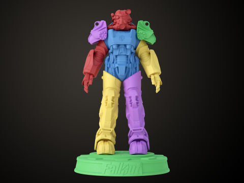 Fallout T60 Brotherhood of Steel Custom 3D-printmodel