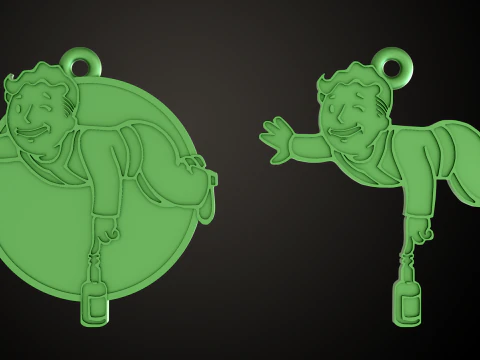 Fallout PipBoy SPECIAL Pins 3D Print Model