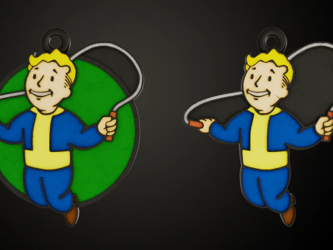Fallout PipBoy SPECIAL Pins 3D Print Model