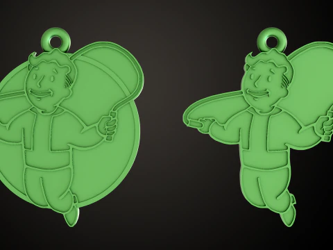 Fallout PipBoy SPECIAL Pins 3D Print Model