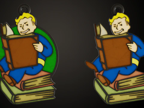 Fallout PipBoy SPECIAL Pins 3D Print Model