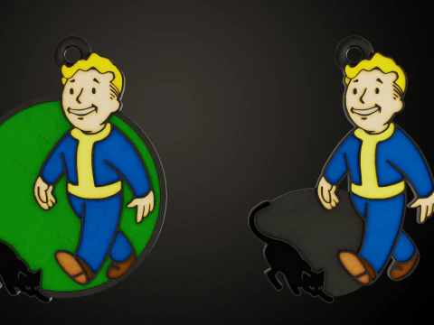 Fallout PipBoy SPECIAL Pins 3D Print Model