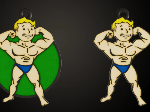 Fallout PipBoy SPECIAL Pins 3D Print Model