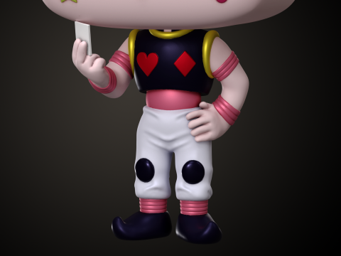 Funko Hisoka 3D Baskı Modeli