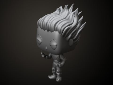 Funko Hisoka 3D Baskı Modeli