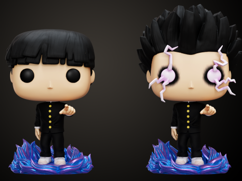 Funko Mob 100 versions 3Dプリントモデル