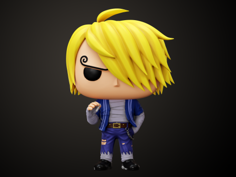 Funko Sanji Skypiea 3D Print Model