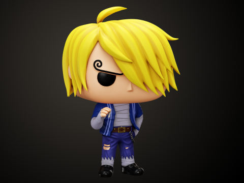 Funko Sanji Skypiea 3Dプリントモデル
