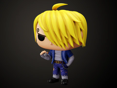 Funko Sanji Skypiea 3D Print Model