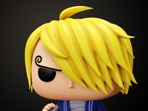 Funko Sanji Skypiea 3Dプリントモデル
