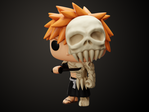 Funko Ichigo Hell Clad Form 3D Принт Модель