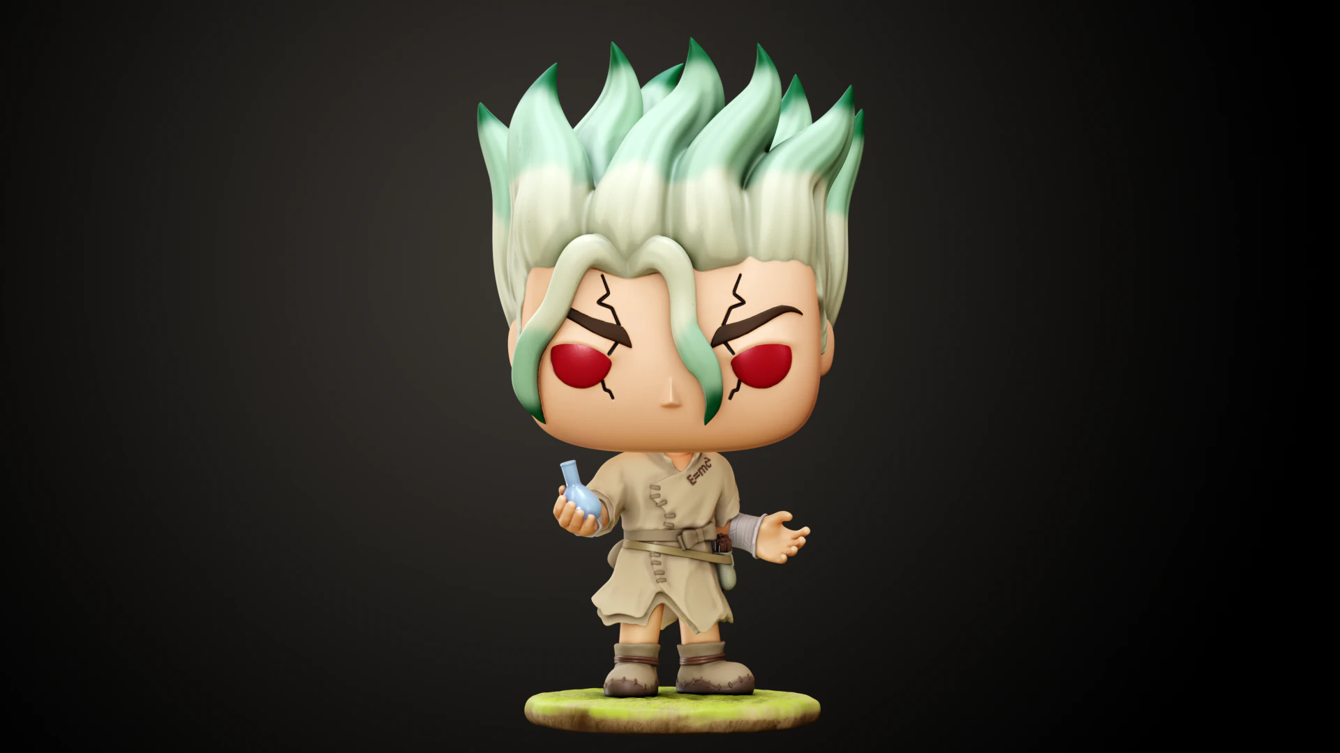 Funko Senku 3D Print Model .c4d .max .obj .3ds .fbx .stl .blend 
