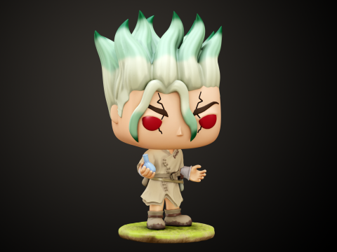 Dr Stone 3 Funko Characters Modello di stampa 3D
