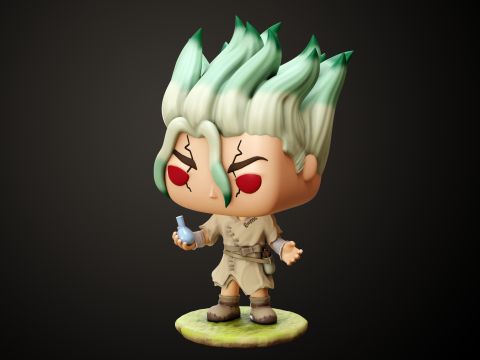 Dr Stone 3 Funko Characters Modello di stampa 3D