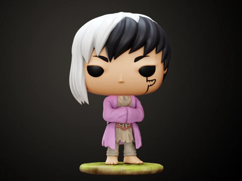 Dr Stone 3 personaggi Funko Modello di stampa 3D