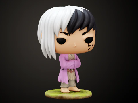 Dr Stone 3 personaggi Funko Modello di stampa 3D