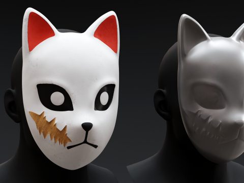 Demon Slayer - Sabito Mask 3D 打印模型