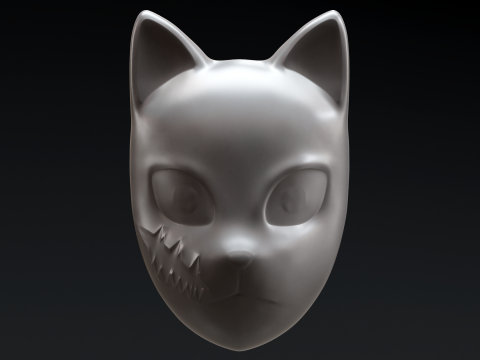 Demon Slayer - Sabito Mask 3D Baskı Modeli