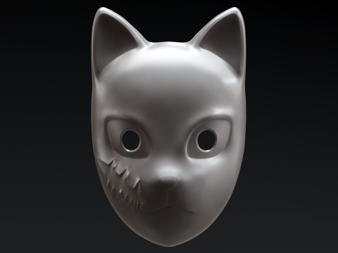 Demon Slayer - Sabito Mask 3D Baskı Modeli