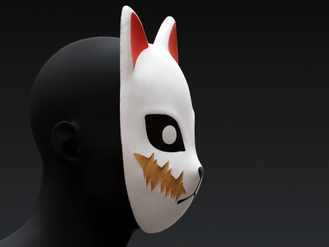 Demon Slayer - Sabito Mask 3D Baskı Modeli