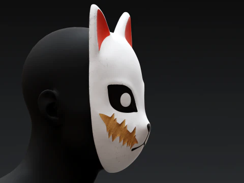 Demon Slayer - Sabito Mask 3D Print Model