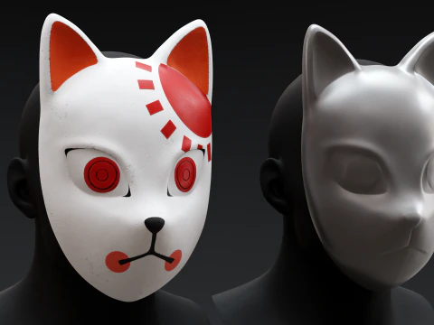 Cacciatore di demoni - Maschera Tanjiro Modello di stampa 3D