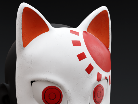 Demon Slayer - Tanjiro Mask Modèles 3D en vedette