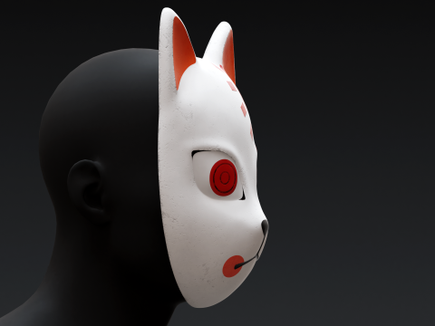 Demon Slayer - Tanjiro Mask Modèles 3D en vedette