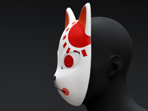 Demon Slayer - Tanjiro Mask Modèles 3D en vedette