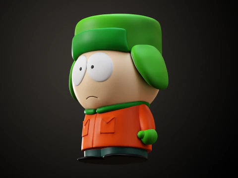 Des mod&egrave;les d'arr&ecirc;t de bus de South Park Modèles 3D en vedette