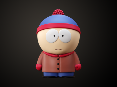South Park Bus Stop Models 3D Принт Модель