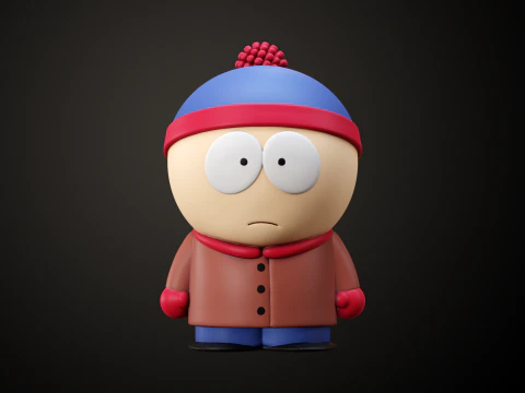Des mod&egrave;les d'arr&ecirc;t de bus de South Park Modèles 3D en vedette
